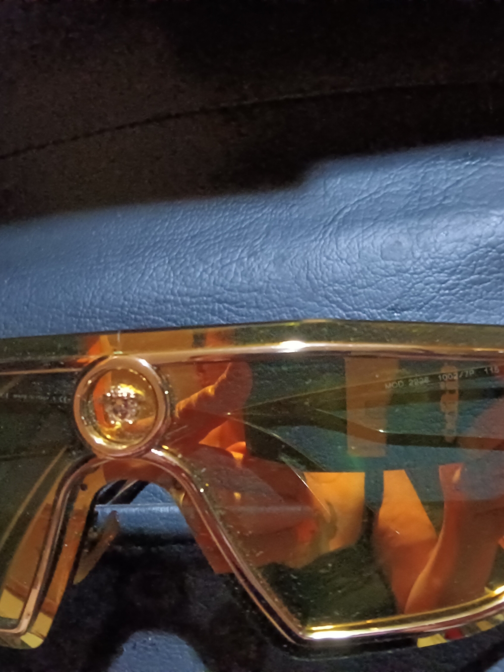 Versace Gold Shield Sunglasses